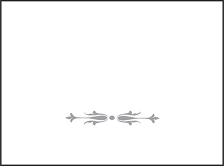 Royal Valance Letterpress Placecard Flat Design Medium