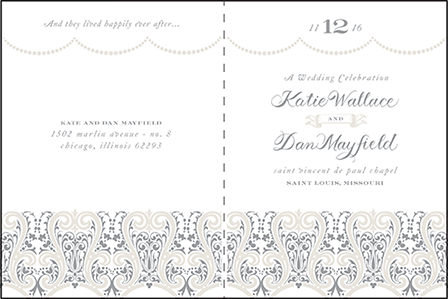 Royal Valance Letterpress Program Design Medium