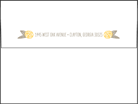 Rustic Jolene Letterpress Envelope Design Medium