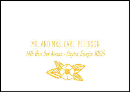 Rustic Jolene Letterpress Reply Envelope Design Medium