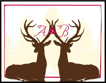 Rustic Lookout Letterpress Stamp Design Medium
