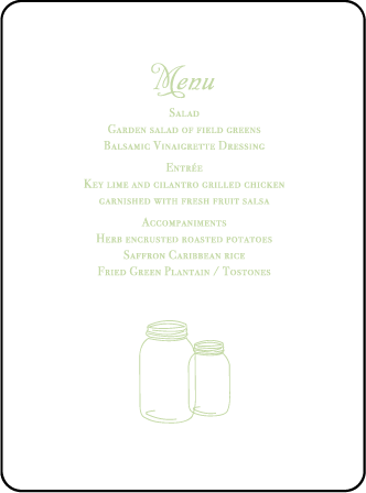 Rustic Summer Letterpress Menu Design Medium