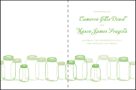 Rustic Summer Letterpress Program Design Medium