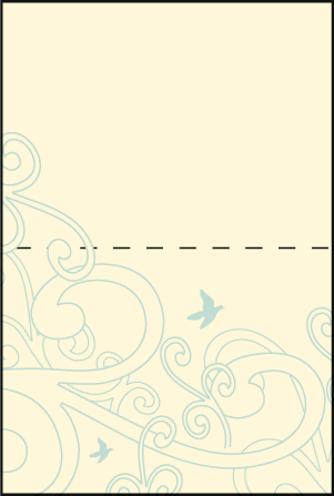 Sailboat Letterpress Placecard Fold Design Medium