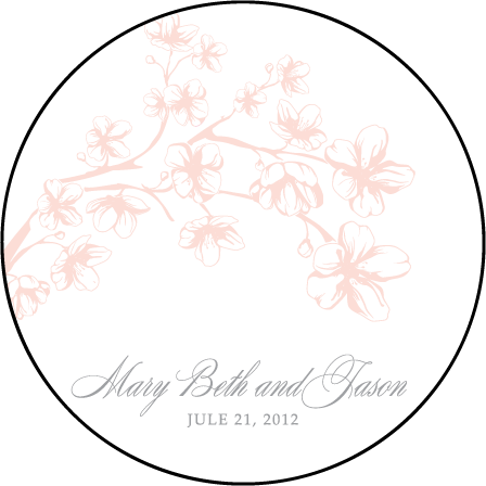 Sakura Letterpress Coaster Design Medium