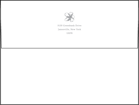 Sakura Letterpress Envelope Design Medium