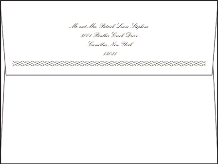 Sampler Letterpress Envelope Design Medium