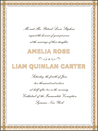 Sampler Letterpress Invitation Design Medium