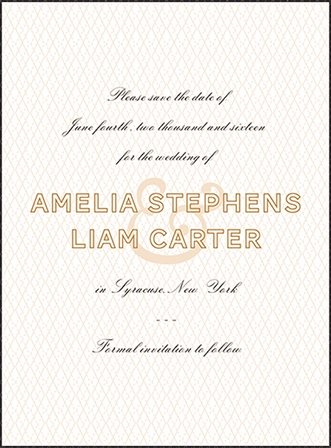 Sampler Letterpress Save The Date Design Medium