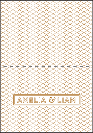 Sampler Letterpress Thank You Card Fold Design Medium