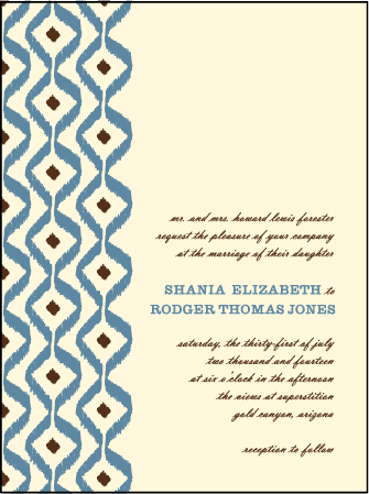 Santa Fe Letterpress Invitation Design Medium