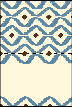 Santa Fe Letterpress Placecard Fold Design Medium
