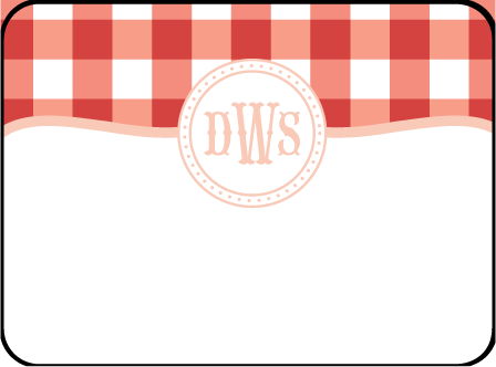 Savannah Letterpress Placecard Flat Design Medium