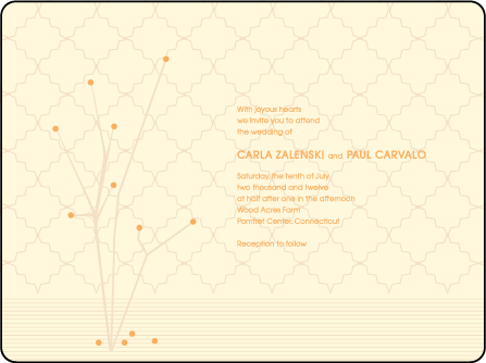 Seasonal Letterpress Invitation Design Medium