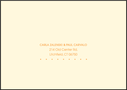 Seasonal Letterpress Reply Envelope Design Medium
