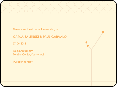 Seasonal Letterpress Save The Date Design Medium