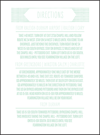 Sellick Modern Letterpress Direction Design Medium