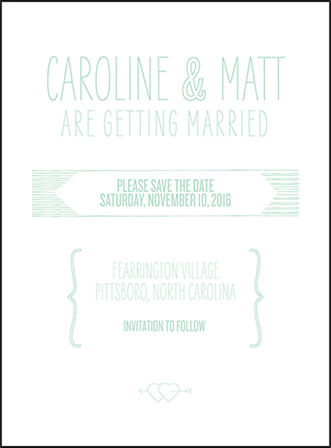 Sellick Modern Letterpress Save The Date Design Medium