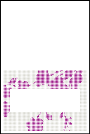 Serenade Letterpress Placecard Fold Design Medium