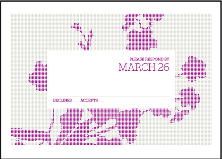Serenade Letterpress Reply Design Medium