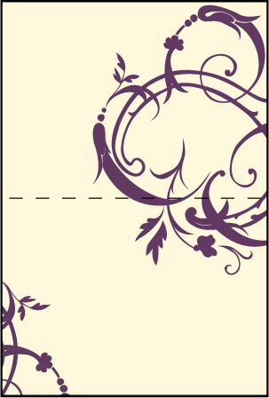Sevilla Letterpress Placecard Fold Design Medium
