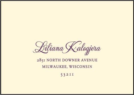 Sevilla Letterpress Reply Envelope Design Medium