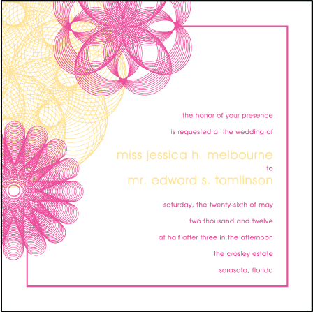 Shelby Letterpress Invitation Design Medium