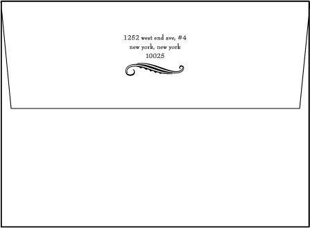 Silhouette Letterpress Envelope Design Medium
