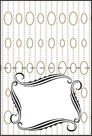 Silhouette Letterpress Placecard Fold Design Medium