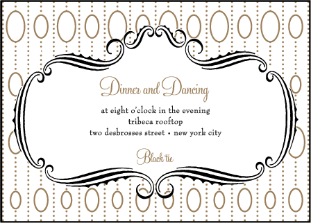Silhouette Letterpress Reception Design Medium