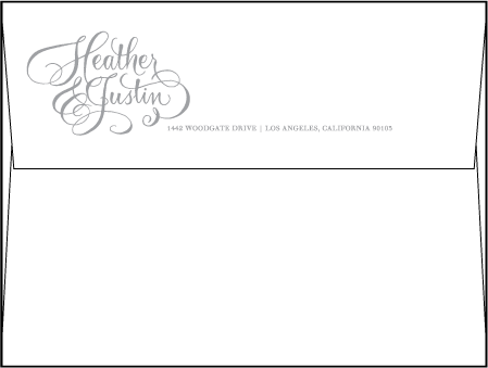 Simple Charms Letterpress Envelope Design Medium
