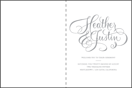 Simple Charms Letterpress Program Design Medium