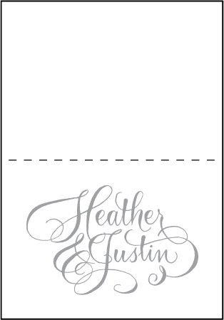 Simple Charms Letterpress Thank You Card Fold Design Medium