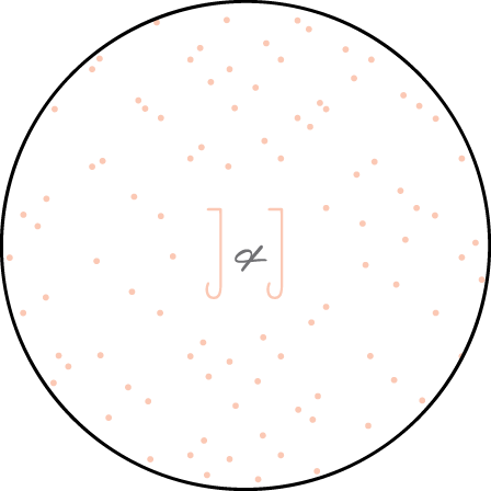 Simple Dot Letterpress Coaster Design Medium