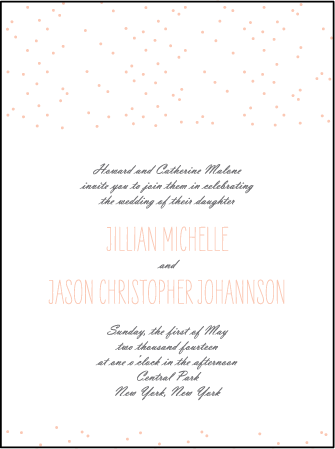 Simple Dot Letterpress Invitation Design Medium