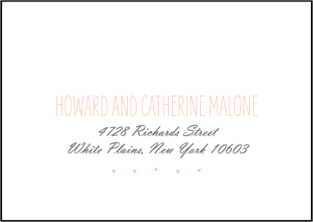 Simple Dot Letterpress Reply Envelope Design Medium
