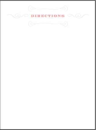 Simple Frame Letterpress Direction Design Medium