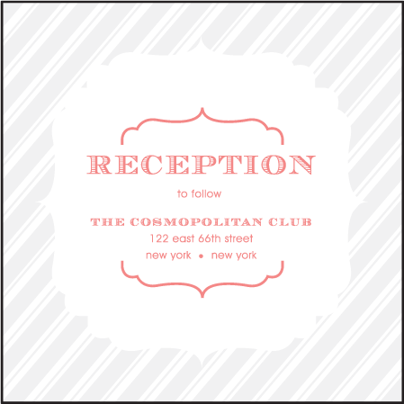 Simple Frame Letterpress Reception Design Medium