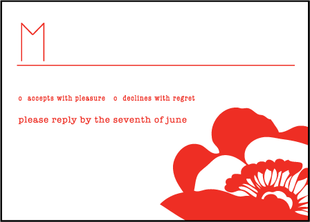 Simple Poppy Letterpress Reply Design Medium