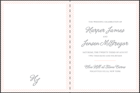Simple Stripes Letterpress Program Design Medium