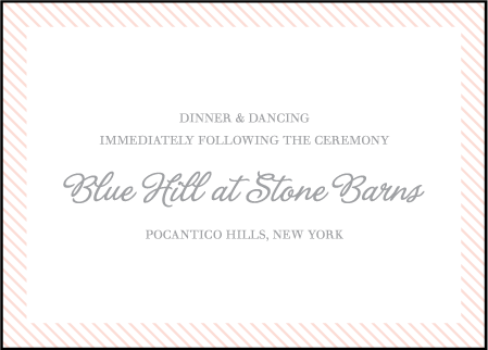 Simple Stripes Letterpress Reception Design Medium