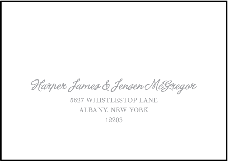 Simple Stripes Letterpress Reply Envelope Design Medium