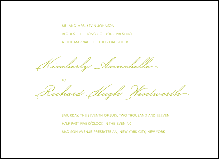Simplicity Letterpress Invitation Design Medium