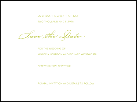 Simplicity Letterpress Save The Date Design Medium