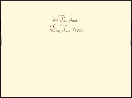 Sobelle Calligraphy Letterpress Envelope Design Medium