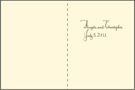 Sobelle Calligraphy Letterpress Program Design Medium