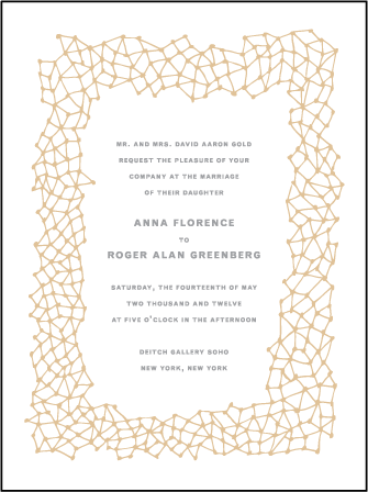 Soho Letterpress Invitation Design Medium