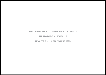 Soho Letterpress Reply Envelope Design Medium