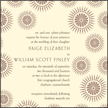 Soleil Letterpress Invitation Design Medium