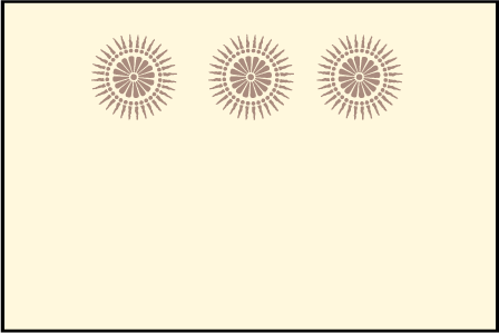 Soleil Letterpress Placecard Flat Design Medium